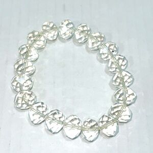 Vintage Crystal Bracelet Clear Bead